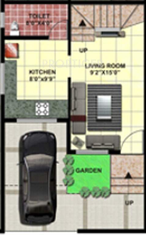 Shree Yashashree Shree Suryamala Upper Ground Floor Plan (3BHK+3T)