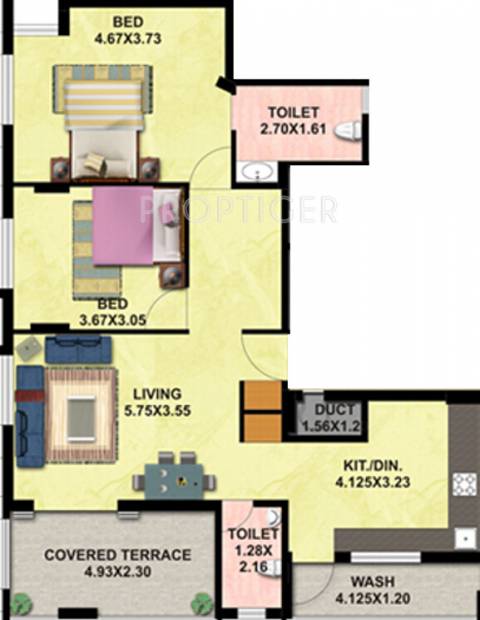 Shree Gazal (2BHK+2T (1,220 sq ft) 1220 sq ft)