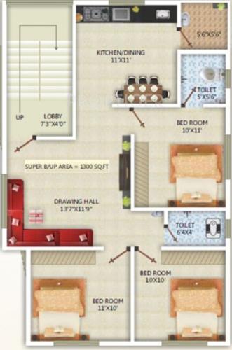 Shree Siddheshwar Lotus (3BHK+2T (1,330 sq ft) 1330 sq ft) Shree Siddheshwar Lotus (3BHK+2T (1,330 sq ft) 1330 sq ft)