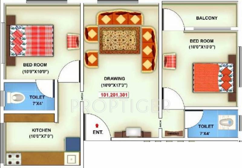 Shree Siddheshwar Ballaleshwar Apartment (2BHK+2T (900 sq ft) 900 sq ft)