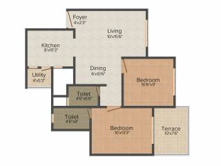 Namrata Crystal Park (2BHK+2T (984 sq ft) 984 sq ft) Namrata Crystal Park (2BHK+2T (984 sq ft) 984 sq ft)