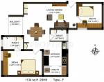 Global Magnolia (2BHK+2T (1,134 sq ft) 1134 sq ft) Global Magnolia (2BHK+2T (1,134 sq ft) 1134 sq ft)