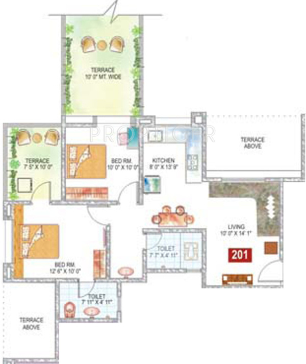 Sukhwani Palm Breeze (2BHK+2T (995 sq ft) 995 sq ft) Sukhwani Palm Breeze (2BHK+2T (995 sq ft) 995 sq ft)