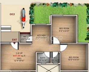 Haappy Eden City (2BHK+1T (647 sq ft) 647 sq ft) Haappy Eden City (2BHK+1T (647 sq ft) 647 sq ft)