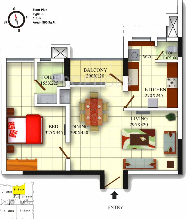 Silver Infranest (1BHK+1T (860 sq ft) 860 sq ft) Silver Infranest (1BHK+1T (860 sq ft) 860 sq ft)