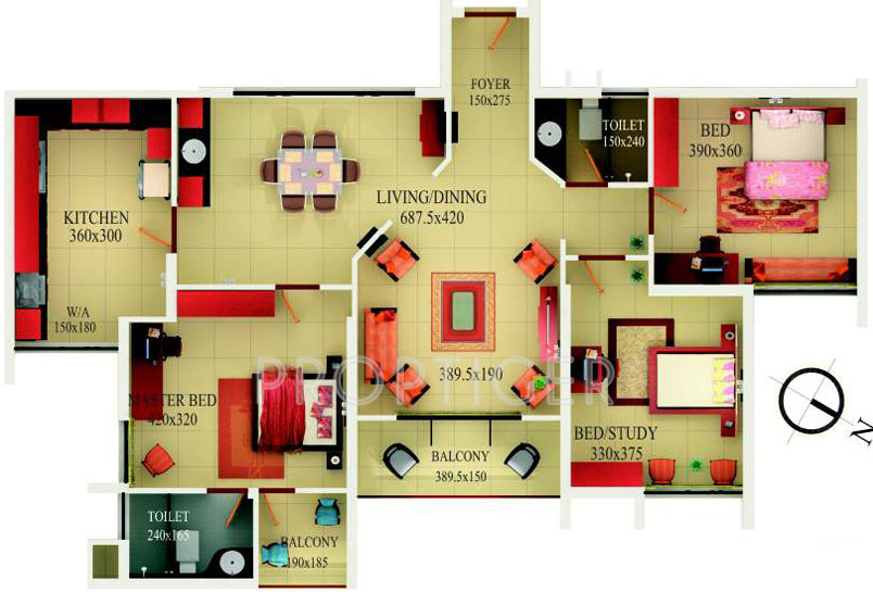 Condor Cyber Gardens Cassia (3BHK+2T (1,637 sq ft) 1637 sq ft) Condor Cyber Gardens Cassia (3BHK+2T (1,637 sq ft) 1637 sq ft)