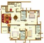 Southern Green Hill Heights (3BHK+3T (1,449 sq ft) 1449 sq ft)