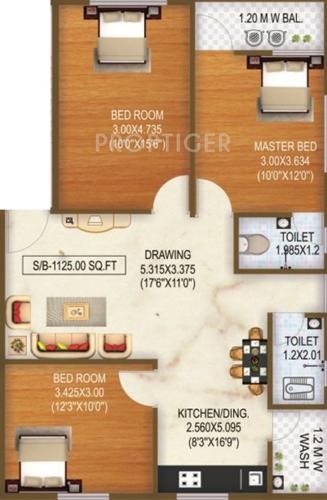 Shree Siddheshwar Gananayak Apartment (3BHK+2T (1,125 sq ft) 1125 sq ft)