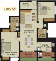 Senthil Golden Gate (2BHK+2T (1,385 sq ft) + Pooja Room 1385 sq ft) Senthil Golden Gate (2BHK+2T (1,385 sq ft) + Pooja Room 1385 sq ft)