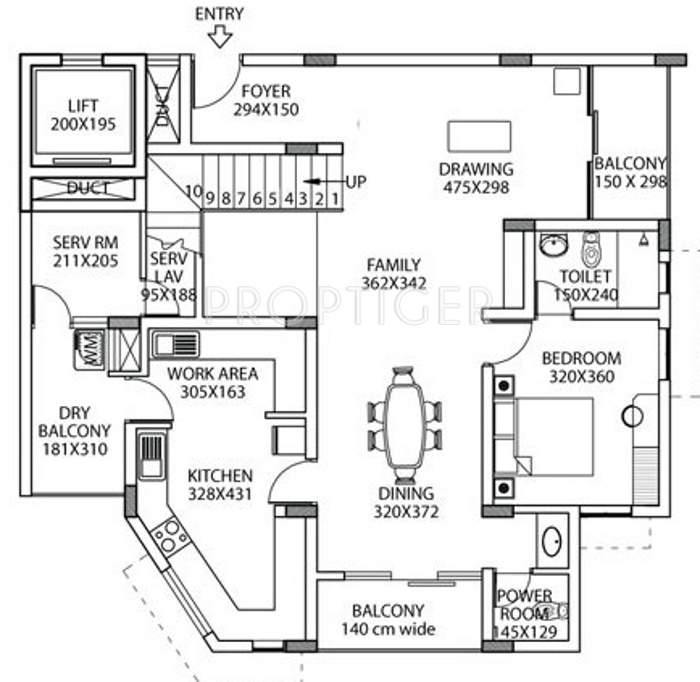 Asset Lineage (4BHK+4T (3,100 sq ft) + Servant Room 3100 sq ft)