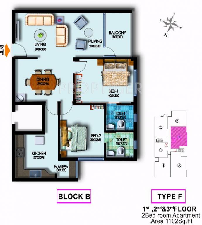 Aishwarya Infiniti (2BHK+2T (1,102 sq ft) 1102 sq ft) Aishwarya Infiniti (2BHK+2T (1,102 sq ft) 1102 sq ft)