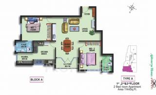 Aishwarya Infiniti (2BHK+2T (1,144 sq ft) 1144 sq ft) Aishwarya Infiniti (2BHK+2T (1,144 sq ft) 1144 sq ft)