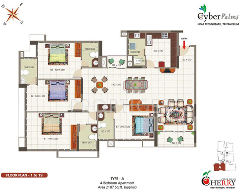 SFS Cyber Palms Cherry (4BHK+5T (2,187 sq ft) 2187 sq ft) SFS Cyber Palms Cherry (4BHK+5T (2,187 sq ft) 2187 sq ft)