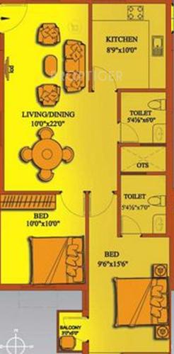 Sri Promoters And Developers Shrine View (2BHK+2T (1,005 sq ft) 1005 sq ft)