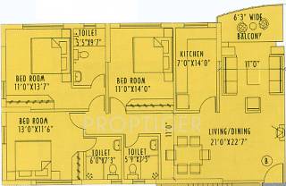 Space Silver Spring (3BHK+3T (1,751 sq ft) 1751 sq ft)