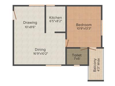 Trellis Royal Manor (1BHK+1T (869 sq ft) 869 sq ft) Trellis Royal Manor (1BHK+1T (869 sq ft) 869 sq ft)
