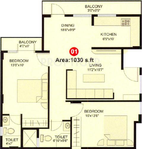 Metro Sri Sanjeeve Enclave (2BHK+2T (1,030 sq ft) 1030 sq ft) Metro Sri Sanjeeve Enclave (2BHK+2T (1,030 sq ft) 1030 sq ft)