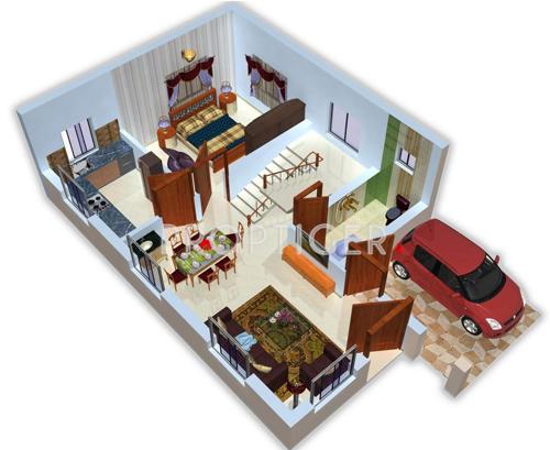 Mahanadi Shree Gopinath Enclave Villa (3BHK+3T (796 sq ft) 796 sq ft)