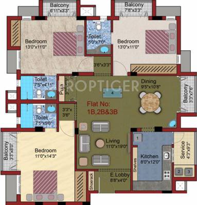 Newry Maple (3BHK+3T (1,606 sq ft) Pooja Room 1606 sq ft) Newry Maple (3BHK+3T (1,606 sq ft) Pooja Room 1606 sq ft)