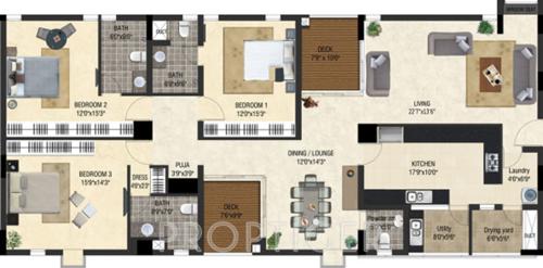 Pricol Aurelian Sky (3BHK+3T (2,713 sq ft) 2713 sq ft) Pricol Aurelian Sky (3BHK+3T (2,713 sq ft) 2713 sq ft)