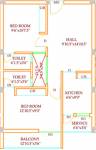 Floor Plan (2BHK+2T (800 sq ft) 800 sq ft) Sarathi Engineers Aditya Floor Plan (2BHK+2T (800 sq ft) 800 sq ft)