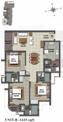 Sreerosh Midtown (3BHK+3T (1,425 sq ft) 1425 sq ft)