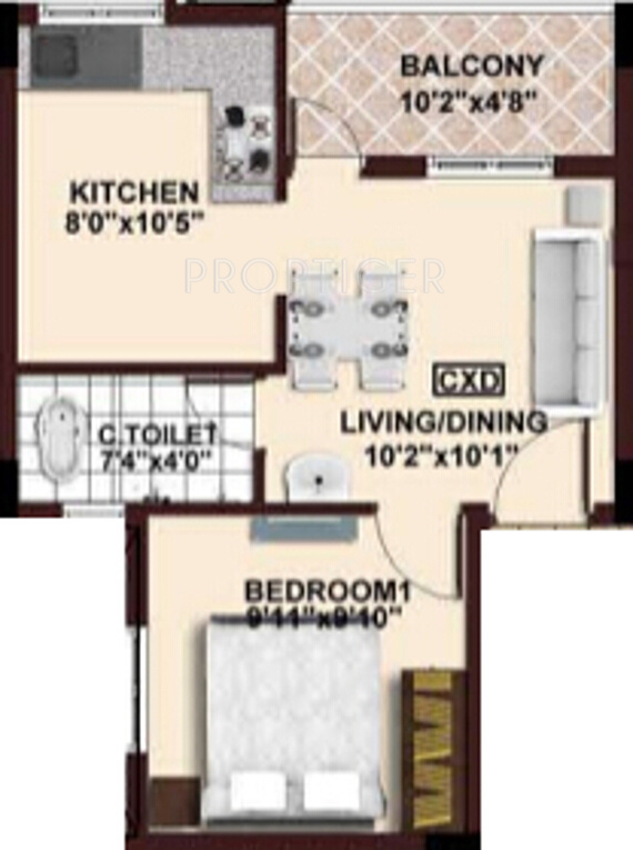 Isha Aarambha (1BHK+1T (508 sq ft) 508 sq ft) Isha Aarambha (1BHK+1T (508 sq ft) 508 sq ft)