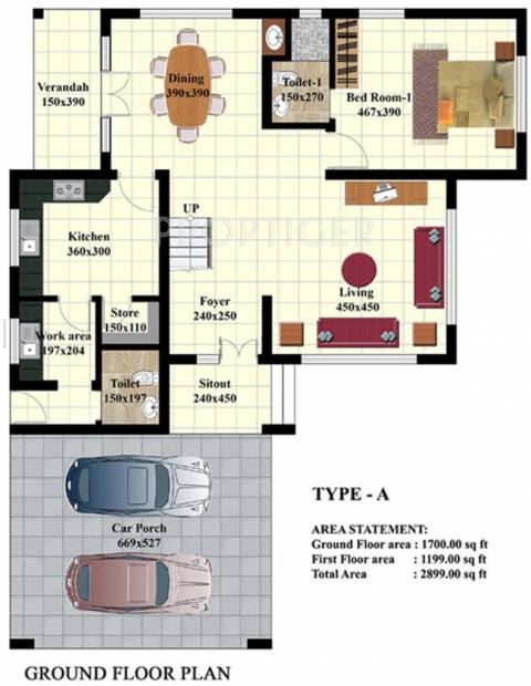 Sreerosh Green Acres (3BHK+4T (2,899 sq ft) 2899 sq ft)