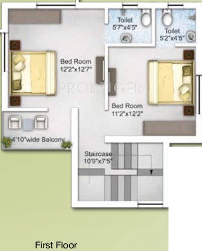 Greenfield Mantra Manor (3BHK+3T (1,230 sq ft) 1230 sq ft)