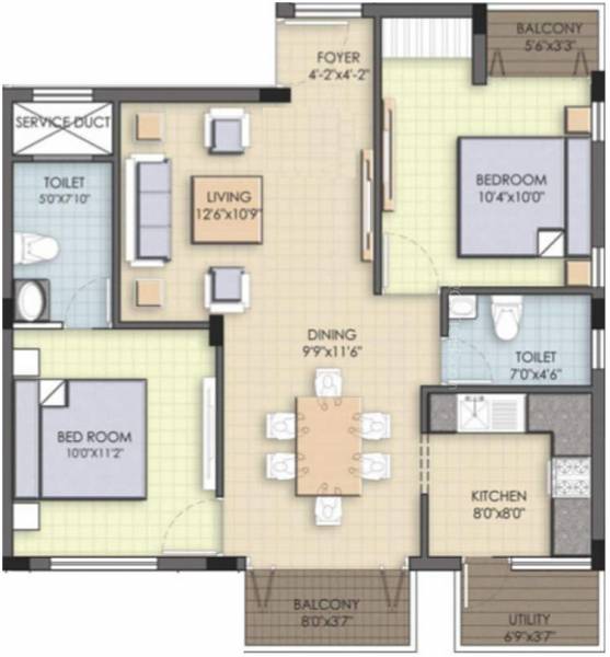 Isha Homes Maanickam (2BHK+2T (990 sq ft) 990 sq ft) Isha Homes Maanickam (2BHK+2T (990 sq ft) 990 sq ft)