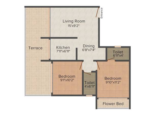 RD Parvati Corner (2BHK+2T (1,105 sq ft) 1105 sq ft) RD Parvati Corner (2BHK+2T (1,105 sq ft) 1105 sq ft)