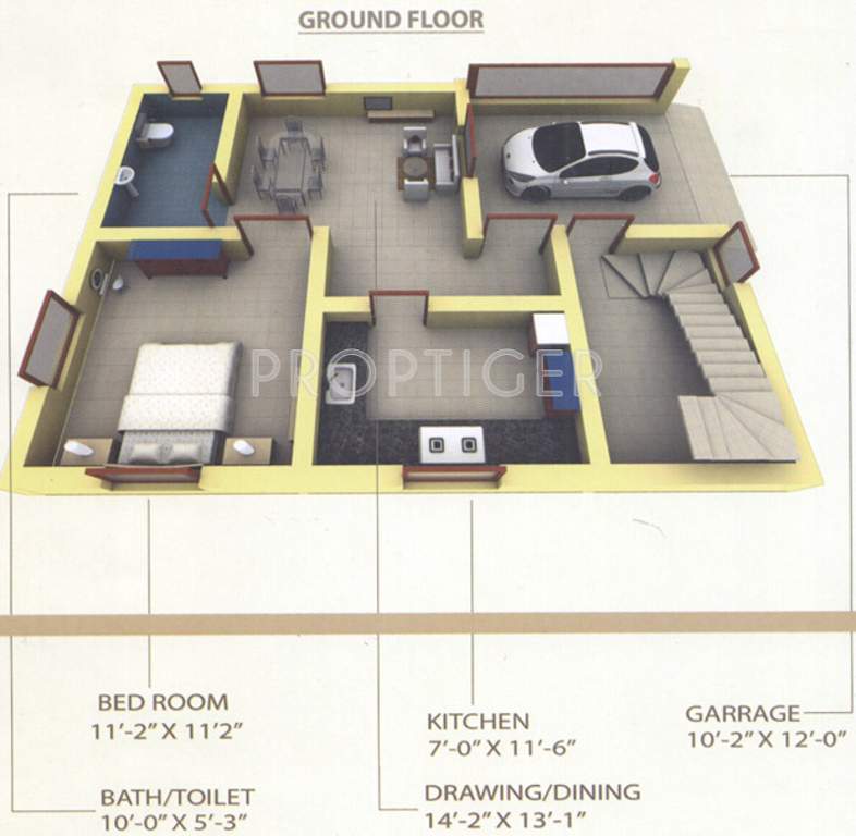 Satya Multiplex Pvt Ltd Raghunath Enclave (3BHK+3T (1,370 sq ft) + Pooja Room 1370 sq ft)