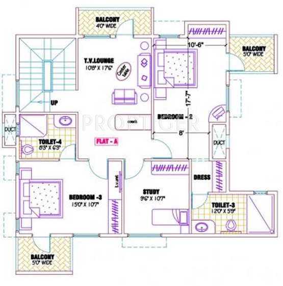 Ramaniyam Gauravv Ph 2 Block II (3BHK+3T (2,762 sq ft) 2762 sq ft) Ramaniyam Gauravv Ph 2 Block II (3BHK+3T (2,762 sq ft) 2762 sq ft)