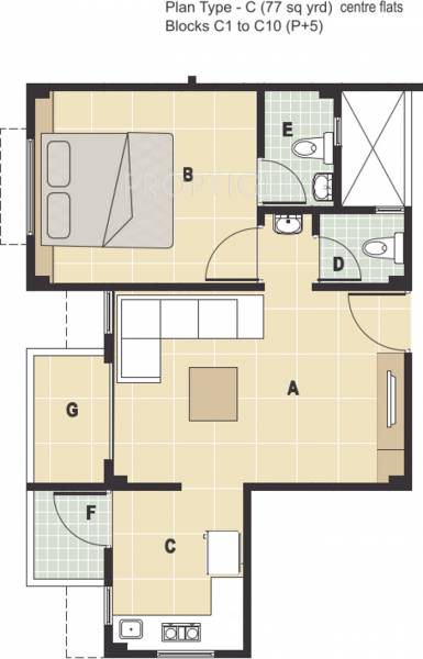 Rudra Aarambh (1BHK+2T (693 sq ft) 693 sq ft)
