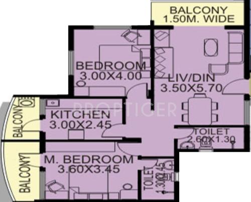 Nanu VNS Residency (2BHK+2T (1,039 sq ft) 1039 sq ft)