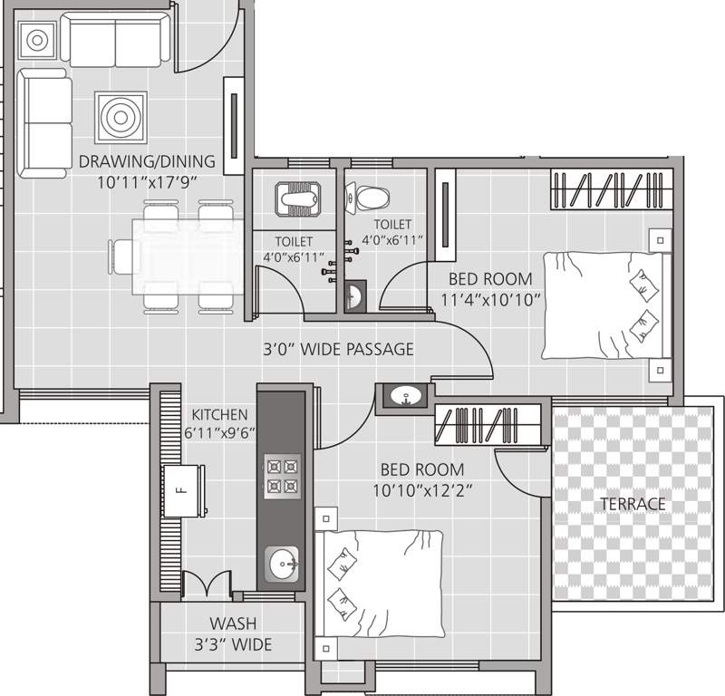 Om Shivam Shiv Elite (2BHK+2T (927 sq ft) 927 sq ft)