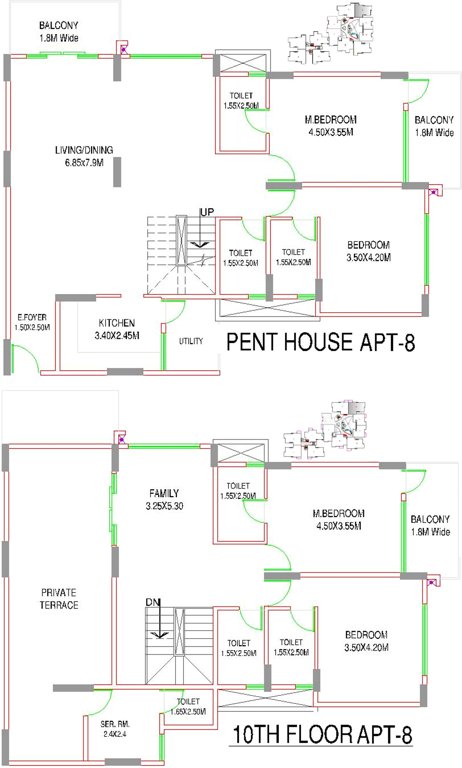 Esteem Classic (4BHK+6T (3,340 sq ft) Servant Room 3340 sq ft)