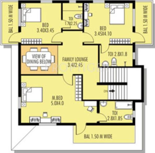 Nanu Sapana Whispering Palms (4BHK+4T (2,521 sq ft) 2521 sq ft)