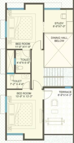  sumangal-vihar-villa Floor Plan First Floor Plan