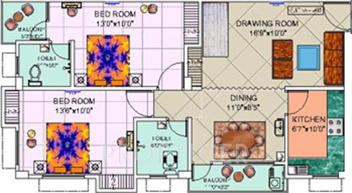 Niagaree Sai Heritage (2BHK+2T (1,096 sq ft) 1096 sq ft) Niagaree Sai Heritage (2BHK+2T (1,096 sq ft) 1096 sq ft)