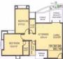 Floor Plan (2BHK+2T) Kumar Urban Shantiniketan Phase 1 Floor Plan (2BHK+2T)