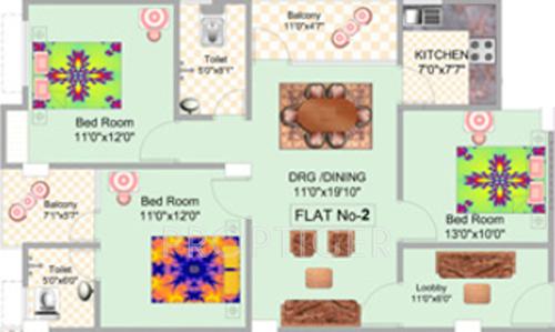 Niagaree Madhuban Complex (3BHK+2T (1,226 sq ft) 1226 sq ft) Niagaree Madhuban Complex (3BHK+2T (1,226 sq ft) 1226 sq ft)