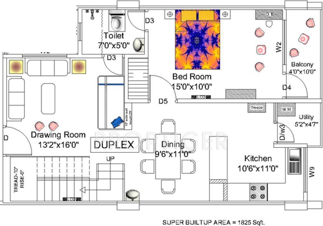 Niagaree Madhuban Complex (3BHK+3T (1,825 sq ft) + Study Room 1825 sq ft)