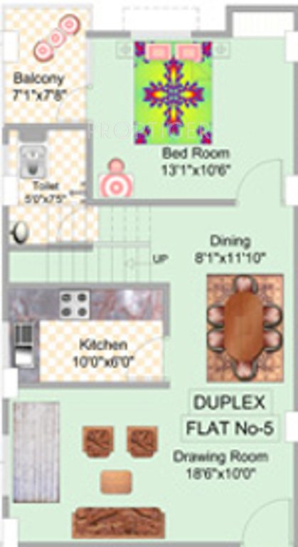 Niagaree Madhuban Complex (3BHK+3T (1,830 sq ft) + Study Room 1830 sq ft)