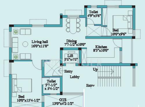 Kirthika Elite Enclave (2BHK+2T (1,035 sq ft) 1035 sq ft)