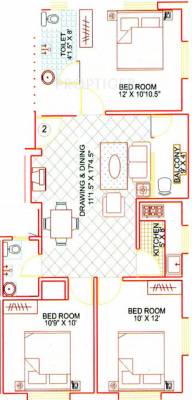 Pragati Bimla (3BHK+2T (990 sq ft) 990 sq ft) Pragati Bimla (3BHK+2T (990 sq ft) 990 sq ft)