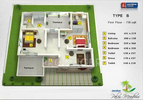 Prime Palm Meadows (3BHK+3T (1,790 sq ft) 1790 sq ft) Prime Palm Meadows (3BHK+3T (1,790 sq ft) 1790 sq ft)