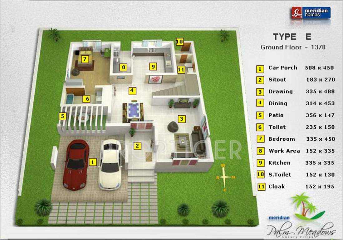 Prime Palm Meadows (4BHK+4T (2,370 sq ft) 2370 sq ft)