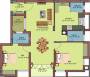 Blossom Daisy (2BHK+2T (1,221 sq ft) 1221 sq ft)