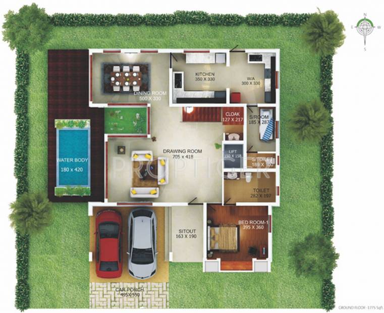 Prime Blue Waters Villa (4BHK+5T (3,800 sq ft) + Servant Room 3800 sq ft)